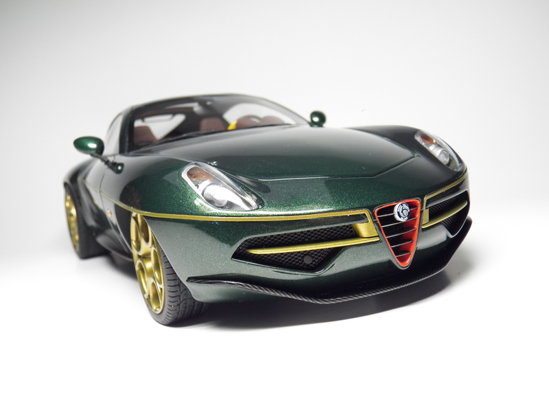 Illustration for article titled AP's 1:18 Grail Car: Touring Superleggera 2014 Alfa Romero Disco Volante by Tecnomodel